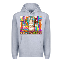Heather Grey easter day rabbit Premium Hoodie - TumblerDesignByShophia
