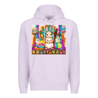 Lilac easter day rabbit Premium Hoodie - TumblerDesignByShophia