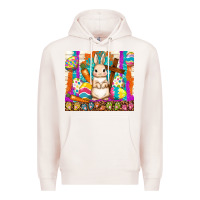 Pale Pink easter day rabbit Premium Hoodie - TumblerDesignByShophia