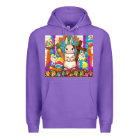 Purple easter day rabbit Premium Hoodie - TumblerDesignByShophia