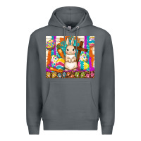 Rock easter day rabbit Premium Hoodie - TumblerDesignByShophia