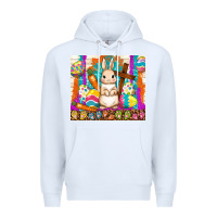 White easter day rabbit Premium Hoodie - TumblerDesignByShophia