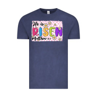 Vintage Denim checkered risen Vintage Tee - MaliasSmallBusiness