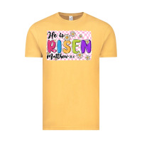 Vintage Mustard checkered risen Vintage Tee - MaliasSmallBusiness
