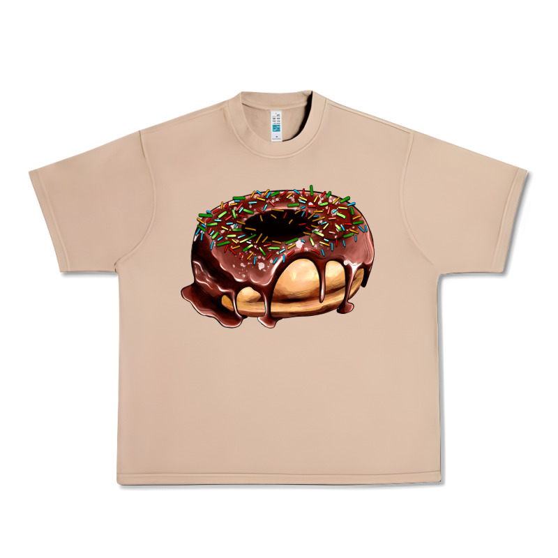 Chocolate Donut With Candies Urban Heavy Tee by AdoDesignShop | Teevron