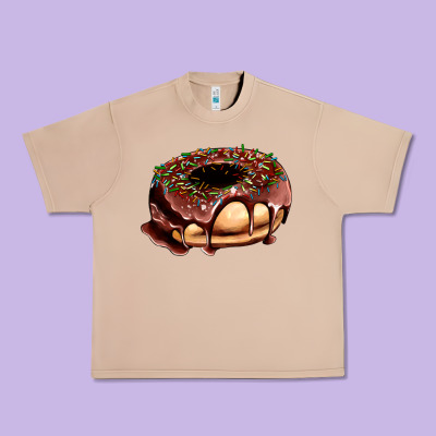 Chocolate Donut With Candies Urban Heavy Tee Designed By Adodesignshop
