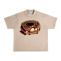 French Oak chocolate donut with candies Urban Heavy Tee - AdoDesignShop