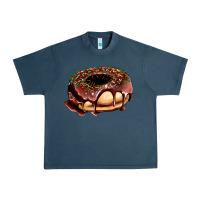 Midnight Navy chocolate donut with candies Urban Heavy Tee - AdoDesignShop