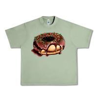 Oil Green chocolate donut with candies Urban Heavy Tee - AdoDesignShop