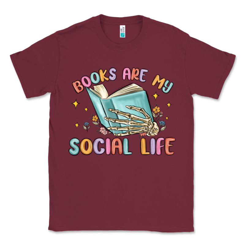 Books Are My Social Life Classic Tee by MaliasSmallBusiness | Teevron