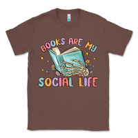 Chestnut books are my social life Classic Tee - MaliasSmallBusiness