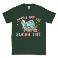 Sports Green books are my social life Classic Tee - MaliasSmallBusiness