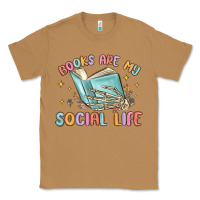 Toasted Coconut books are my social life Classic Tee - MaliasSmallBusiness