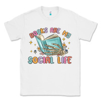 White books are my social life Classic Tee - MaliasSmallBusiness