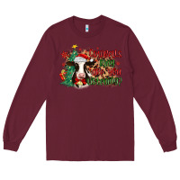 Burgundy cowbells ring are you listening Long Sleeve Tee - MaliasSmallBusiness