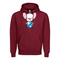 Burgundy The New World Zipper Hoodie - Bettercallsaul