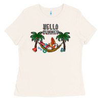 Bone hello summer Ladies Tee - CowhideDigitalArt