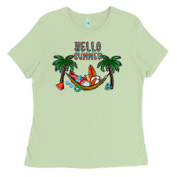 Matcha hello summer Ladies Tee - CowhideDigitalArt