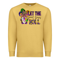 Antique Gold Let the good times roll with gnome Premium Sweatshirt - HowdyJamesFarm
