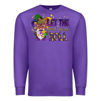 Purple Let the good times roll with gnome Premium Sweatshirt - HowdyJamesFarm