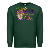 Sports Green Let the good times roll with gnome Premium Sweatshirt - HowdyJamesFarm