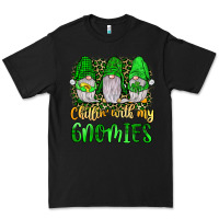 Black st patrick s chillin with my gnomies Premium Tee - JahusDesignShop