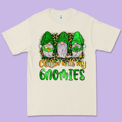 St Patrick S Chillin With My Gnomies Premium Tee Designed By Jahusdesignshop