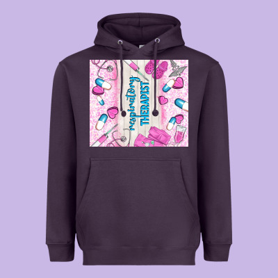 Respiratory Therapist Heavyweight Hoodie Designed By Tumblerdesignbyshophia