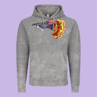 Guppy Fish Vintage Hoodie Designed By Lillyallendesigns