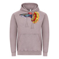 Vintage Zinc Guppy Fish Vintage Hoodie - LillyAllenDesigns