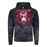 Cloud Black Valentine's day  bull terrier Vintage Hoodie - RanaPortraitStore