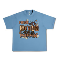 Pebble Blue made with melanin always poppin Urban Heavy Tee - MaliasSmallBusiness