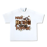 White made with melanin always poppin Urban Heavy Tee - MaliasSmallBusiness