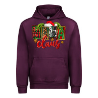 Mauve Wine Christmas Mama Claus Mother's Day Urban Hoodie - FaDigitalArtStudio