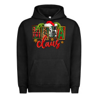 Pigment Black Christmas Mama Claus Mother's Day Urban Hoodie - FaDigitalArtStudio