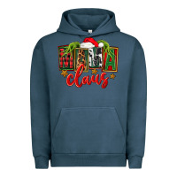 Pigment Midnight Navy Christmas Mama Claus Mother's Day Urban Hoodie - FaDigitalArtStudio