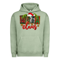 Pigment Oil Green Christmas Mama Claus Mother's Day Urban Hoodie - FaDigitalArtStudio