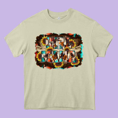 Girl Mama Heavy Core Tee Designed By Racoondesign