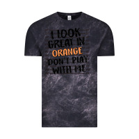 Cloud Black i look great in orange don't play with me Vintage Tee - MaliasSmallBusiness