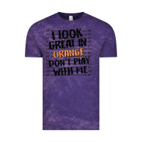 Cloud Purple i look great in orange don't play with me Vintage Tee - MaliasSmallBusiness