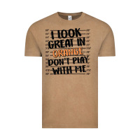 Vintage Coffee i look great in orange don't play with me Vintage Tee - MaliasSmallBusiness