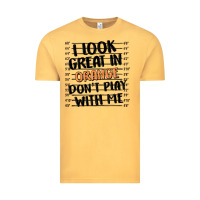 Vintage Mustard i look great in orange don't play with me Vintage Tee - MaliasSmallBusiness