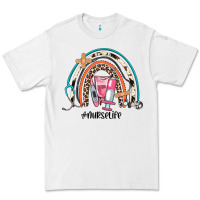 White nurse life rainbow Premium Tee - JahusDesignShop