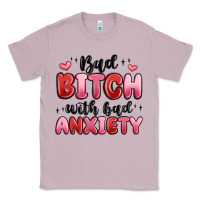 Lilac bad bitch with bad anxiety Classic Tee - MaliasSmallBusiness