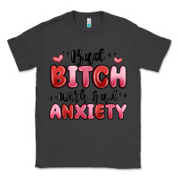 Smoke bad bitch with bad anxiety Classic Tee - MaliasSmallBusiness