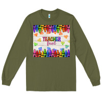 Army Green teacher fuel Long Sleeve Tee - NancyCooperArtShop