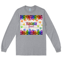 Heather Grey teacher fuel Long Sleeve Tee - NancyCooperArtShop