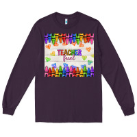 Plum teacher fuel Long Sleeve Tee - NancyCooperArtShop