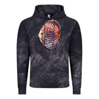 Cloud Black Discus Fish Vintage Hoodie - LillyAllenDesigns