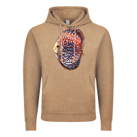 Vintage Coffee Discus Fish Vintage Hoodie - LillyAllenDesigns